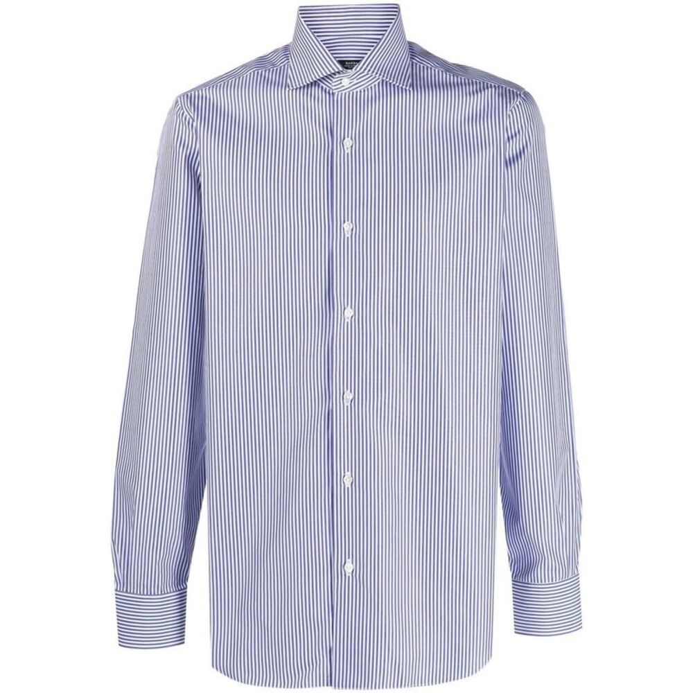 Barba Men Mini Striped Shirt
